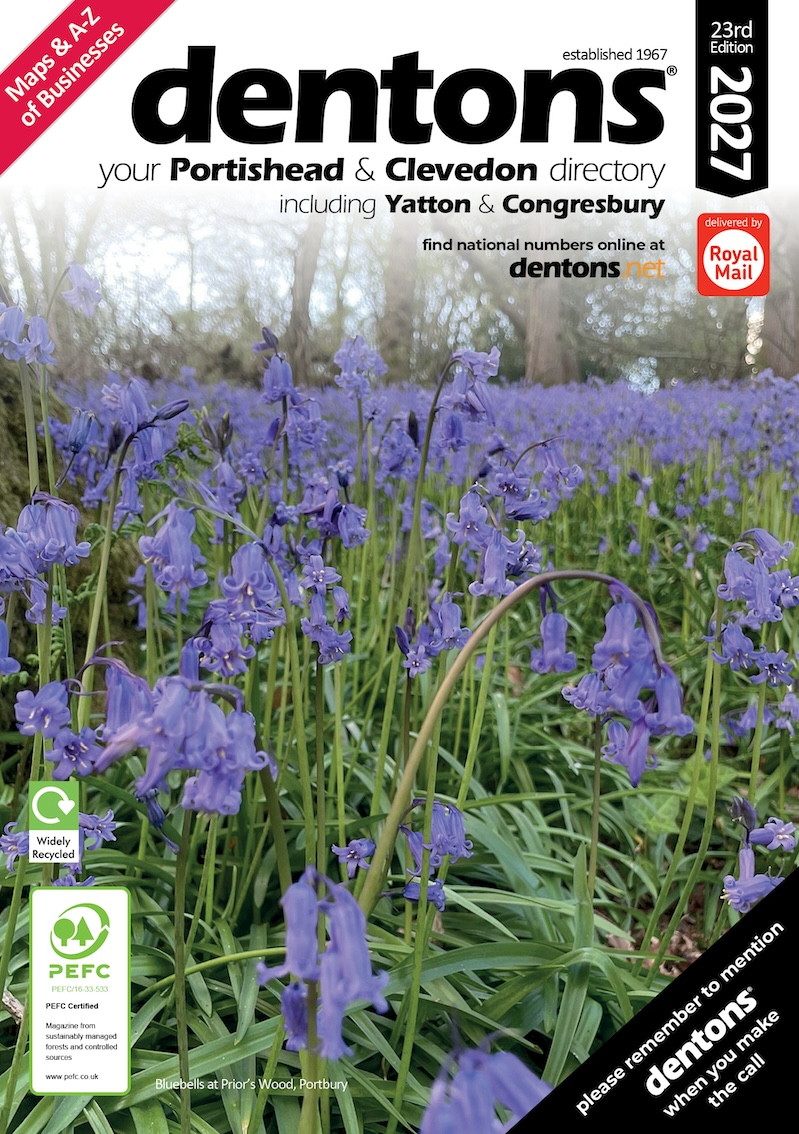 Portishead 2027 Front Cover - Bluebells at Prior’s Wood, Portbury